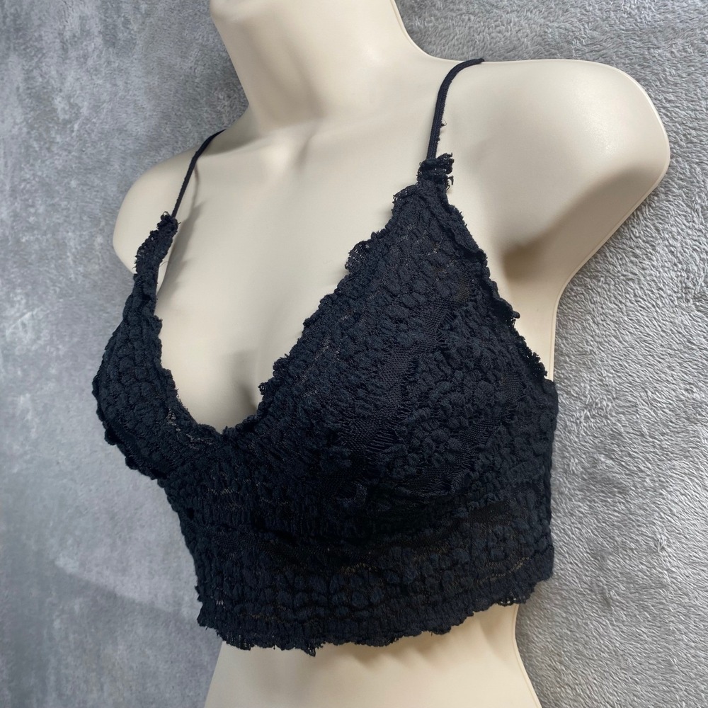 Free People FP One Lace Bralette Womens Small Boho Coquette Indie Fairy Grunge - Picture 2 of 8